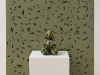 Il Cecchino, carta ceramica, legno, cm. 215x102, ceramica cm.18x27x22, le dimensioni della carta possono variare, 2017