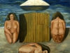 Le bagnanti,  olio su tela,  cm. 125x125,  1996