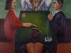 La doppia coppia,   olio su tela,  cm. 125x125,  1996