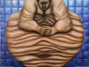 Il grassone,   olio su tela,  cm. 125x125,  1996