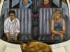 Happy family,   olio su tela,  cm. 125x125,  1996