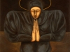 La santa,   olio su tela,  cm. 125x125,  1997