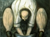 Se ne lava le mani,   olio su tela,  cm. 125x125,  1996