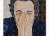 Mi difendo con le mie mani e ti guardo negli occhi, olio su tela, cm.60x40, 2020