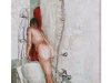 Nudo nella vasca, olio su tela cm. 60x40, 2019