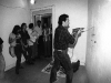 Io tappobuchi, documentazione della performance,   1994,  Studio Boetti,  Roma 
