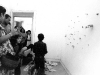 Io tappobuchi, documentazione della performance,   1994,  Studio Boetti,  Roma 