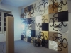 Terra-terra con proiettori,  veduta dell'installazione,  dimensioni variabili,  1994, Galleria Alfonso Artiaco, pozzuoli (NA)