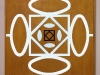 OK -   legno, plexiglass, neon -  cm. 124x124x9,5 - 1990