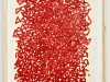 Non si butta via niente da Reds 1, olio su plastica su carta su legno, cm. 82x57x5, 2012