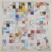 	Diario, carta e legno, cm.156x156, 2012
