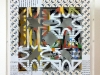 Origami, carte fotocopiate, legno, plexiglass, cm. 21 x 21 x 9,5, 2017