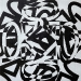 ok-logo-texture, olio su tela, cm. 40x40, 2011