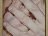 Non voleva,  olio su tela, legno, cm. 17x20,  2004