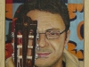 Gattone,  olio su tela, legno, cm. 17x20,  2004