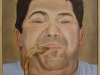 Cavalli,  olio su tela, legno,  cm. 70x50,  2004
