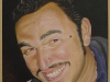 Riservato,  olio su tela, legno, cm. 70x50,  2004