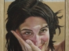 Luisa,  olio su tela,legno,  cm. 17x20,  2004