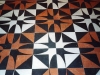 Senza soluzione di continuità, Pavimento  in marmo (particolare), intarsio di marmi policromi,  cm. 240x240, 2001