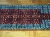 Prayer red and blue  ,  lana annodata a mano su ordito di cotone,  cm.80x120,  2000