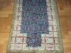 Prayer deep blue  ,  lana annodata a mano su ordito di cotone,  cm.80x120,  2000