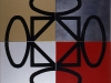 Terra-terra(composizione 4 elementi),  serigrafia su materiali vari,  cm. 120x120 ( 60x60 per elemento),  1992