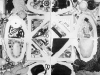 Formato terra, composizione 4 elementi,  fotografie su bilaminato,  cm. 120x120,  1994